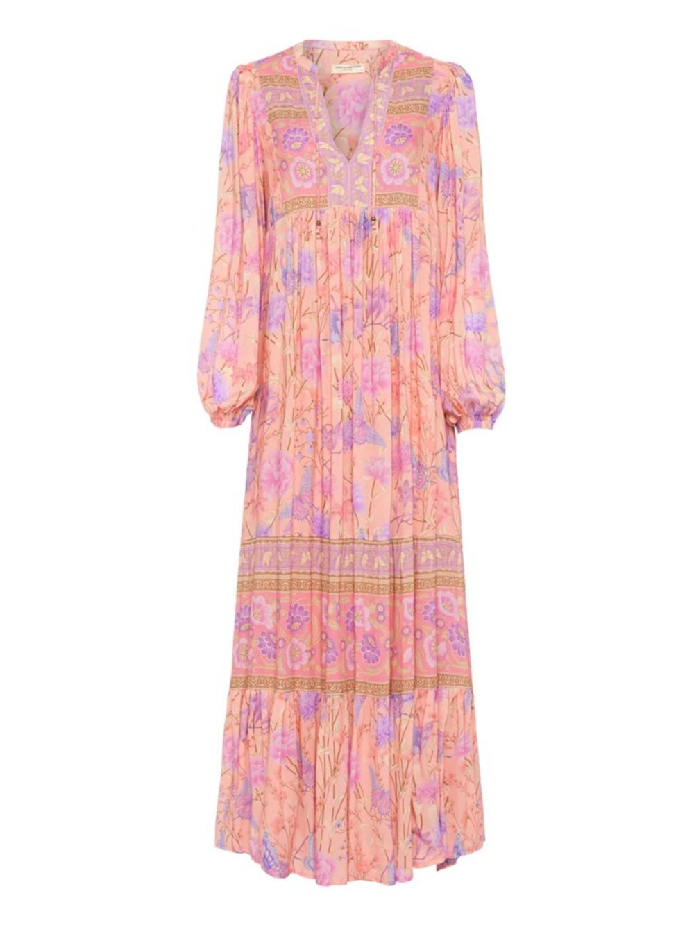 Spell Butterfly Boho Maxi Musk Dress XS NWT